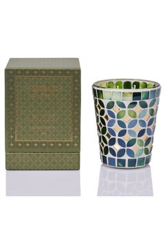 Beauenty Candle jar 360g lavender thyme fragrance in green 