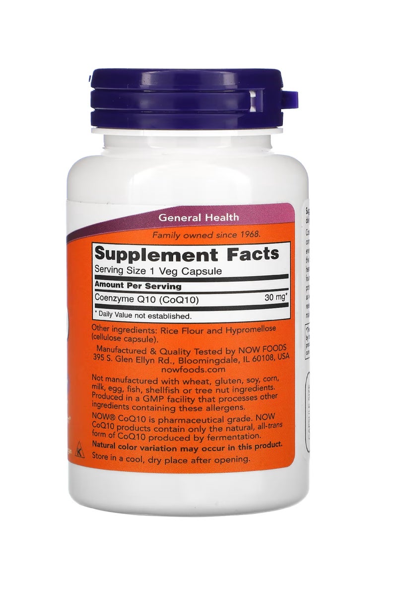 ناو CoQ10، 30 ملغ، 120 كبسولة نباتية - Image 2