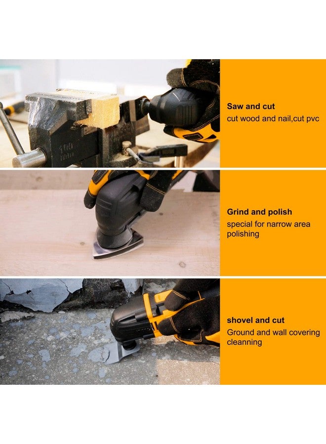 INGCO Oscillating Multi Tool, 300W, 6 Speed Control, 20000rpm, Angle Ajustment, Multi Oscillating DIY Tool Kit, Multi-Tool Kit with 8 pcs Accessories for Sanding, Grinding, Scratching, Polishing - Image 5