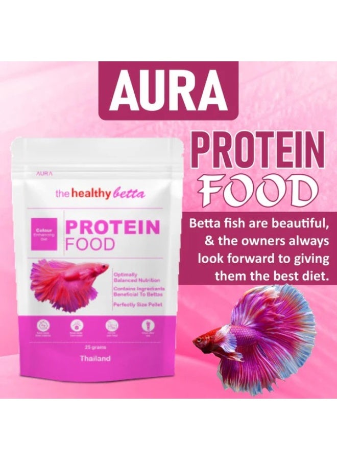 أورا طعام سمك بروتين صحي لسمك البيتافيش 25 جرام - Image 2