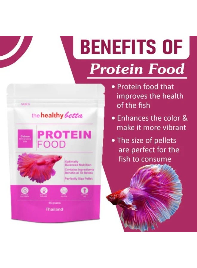 أورا طعام سمك بروتين صحي لسمك البيتافيش 25 جرام - Image 5