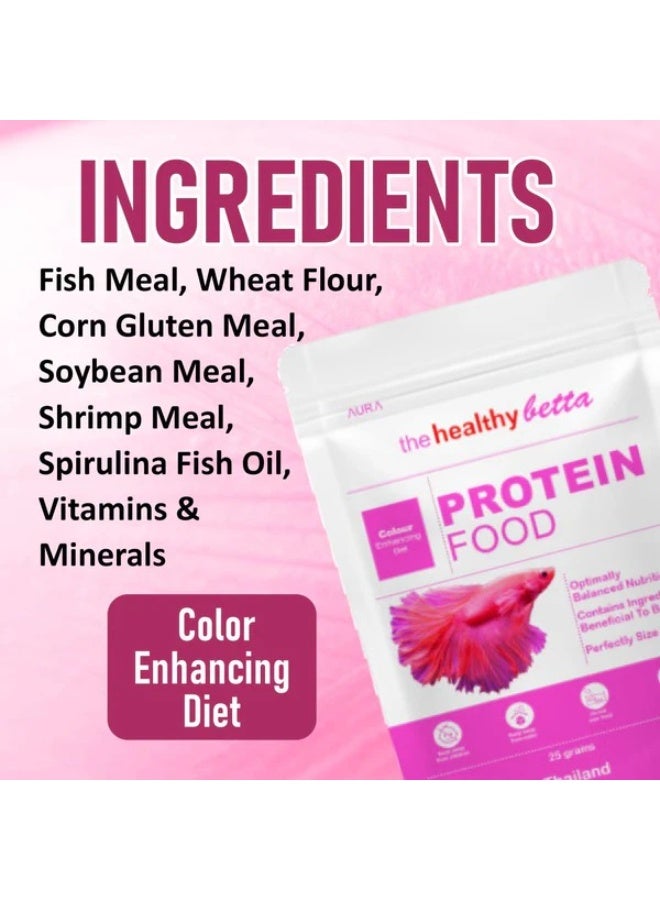 أورا طعام سمك بروتين صحي لسمك البيتافيش 25 جرام - Image 4