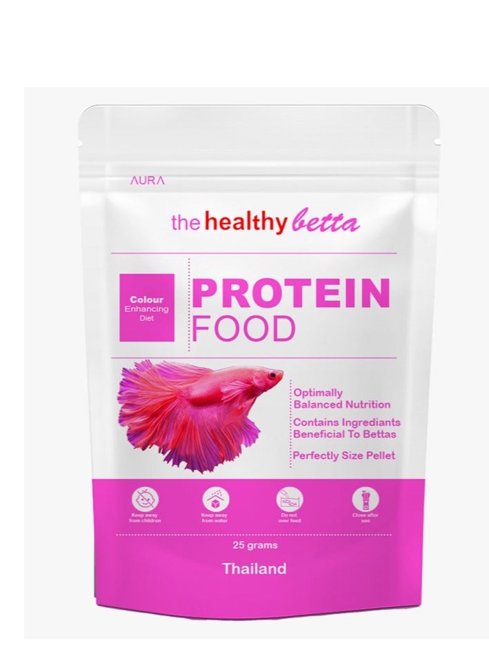 AURA Healthy Protein Fish Food For Bettafishs 25G 
