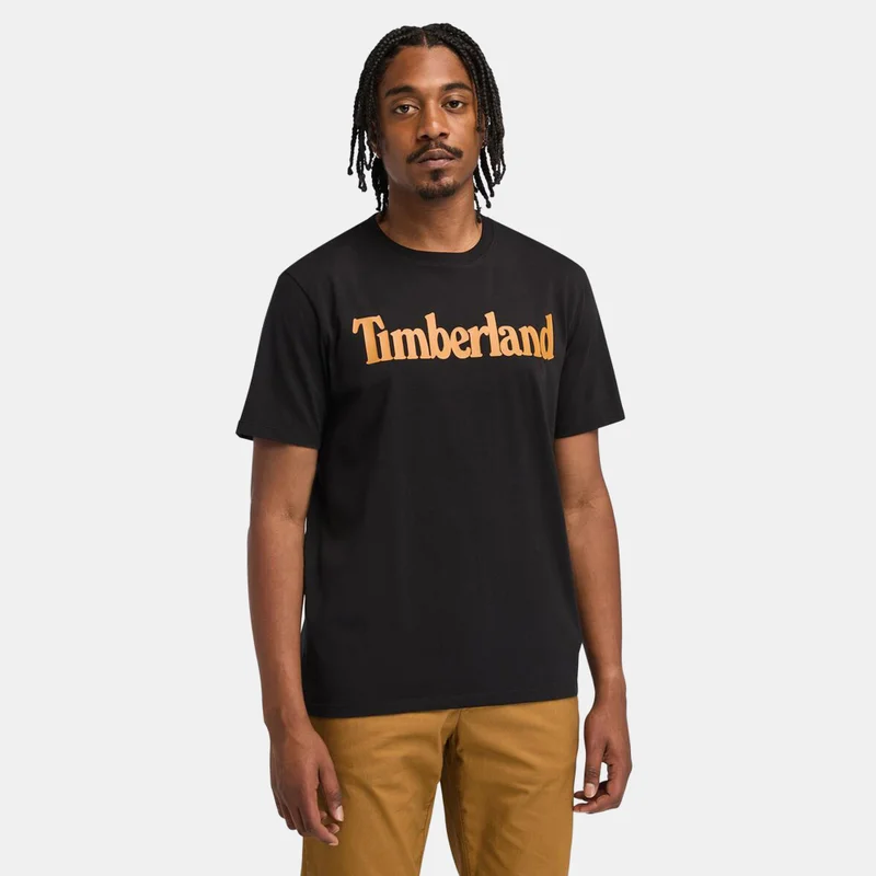 Timberland Men's Linear Logo Non-Ringer T-Shirt