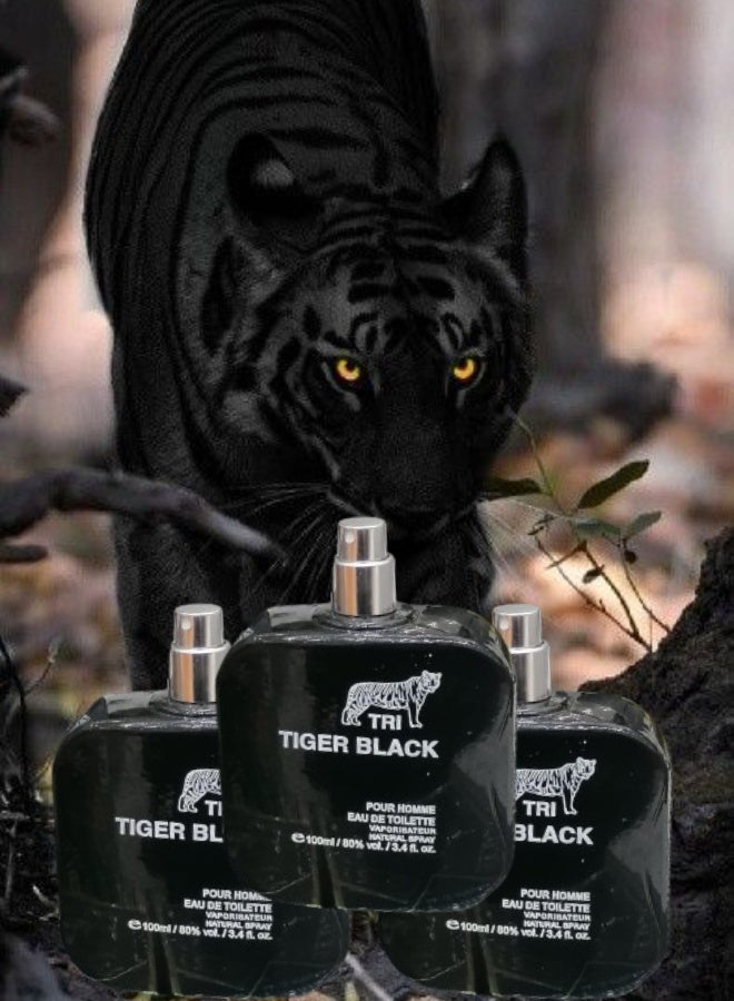 تي أر آي 3 قطع عطر تايجر بلاك 100مل - Image 1