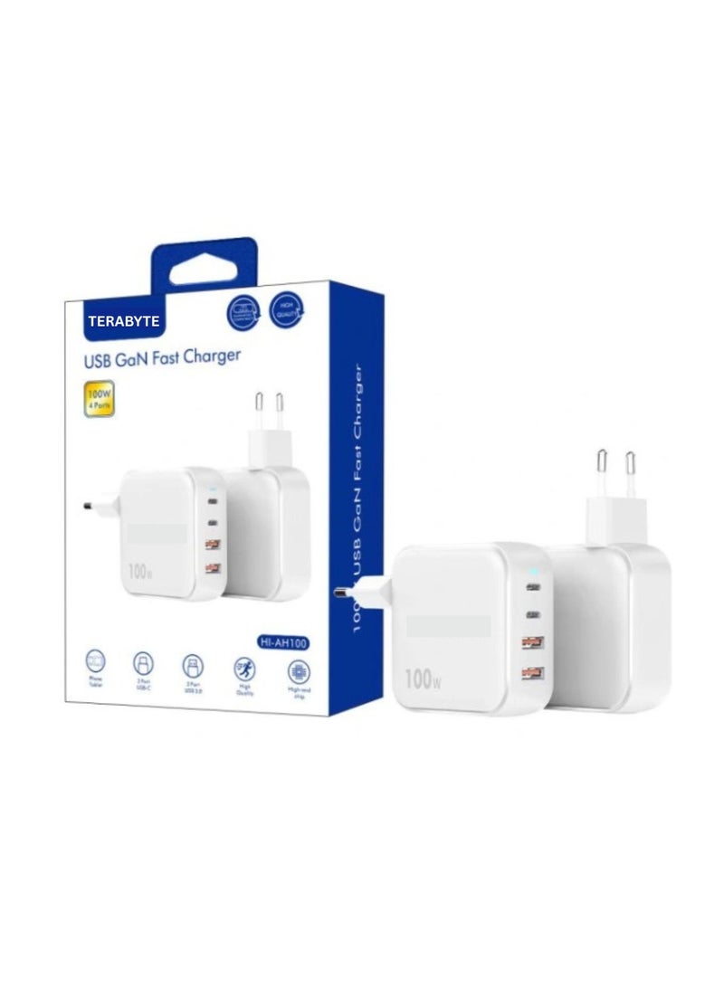 Terabyte USB GaN Fast Charger 100W 4ports - Image 1