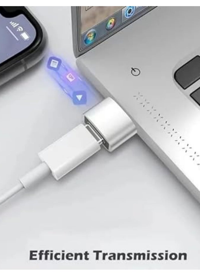 USB C Female to USB A Male Adapter Type C Charger Plug Power Converter - Image 4