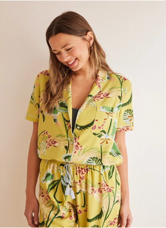 women'secret Tropical Capri classic pyjamas