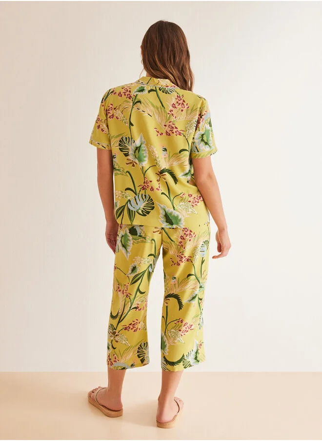 women'secret Tropical Capri classic pyjamas