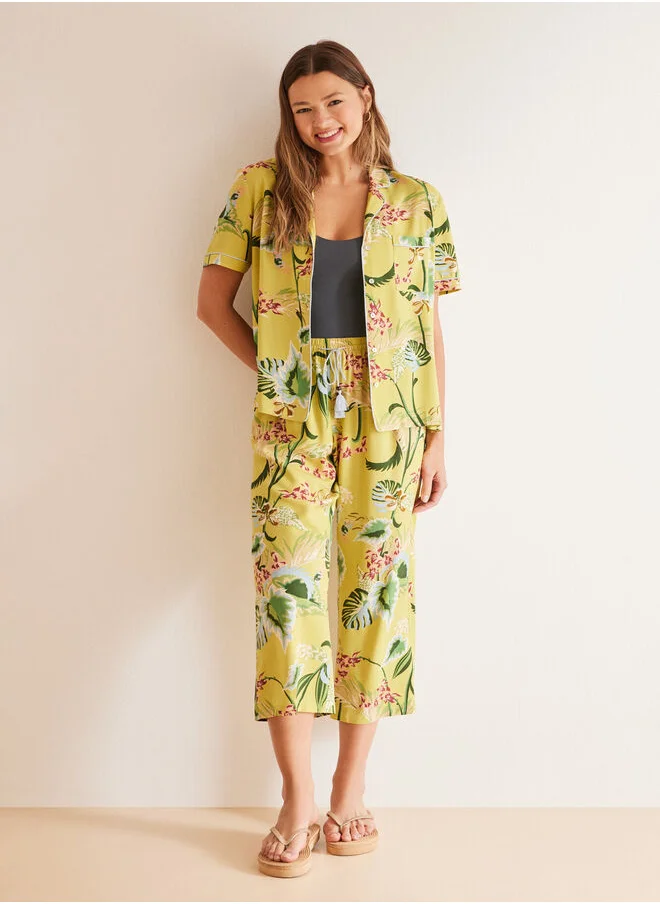 women'secret Tropical Capri classic pyjamas
