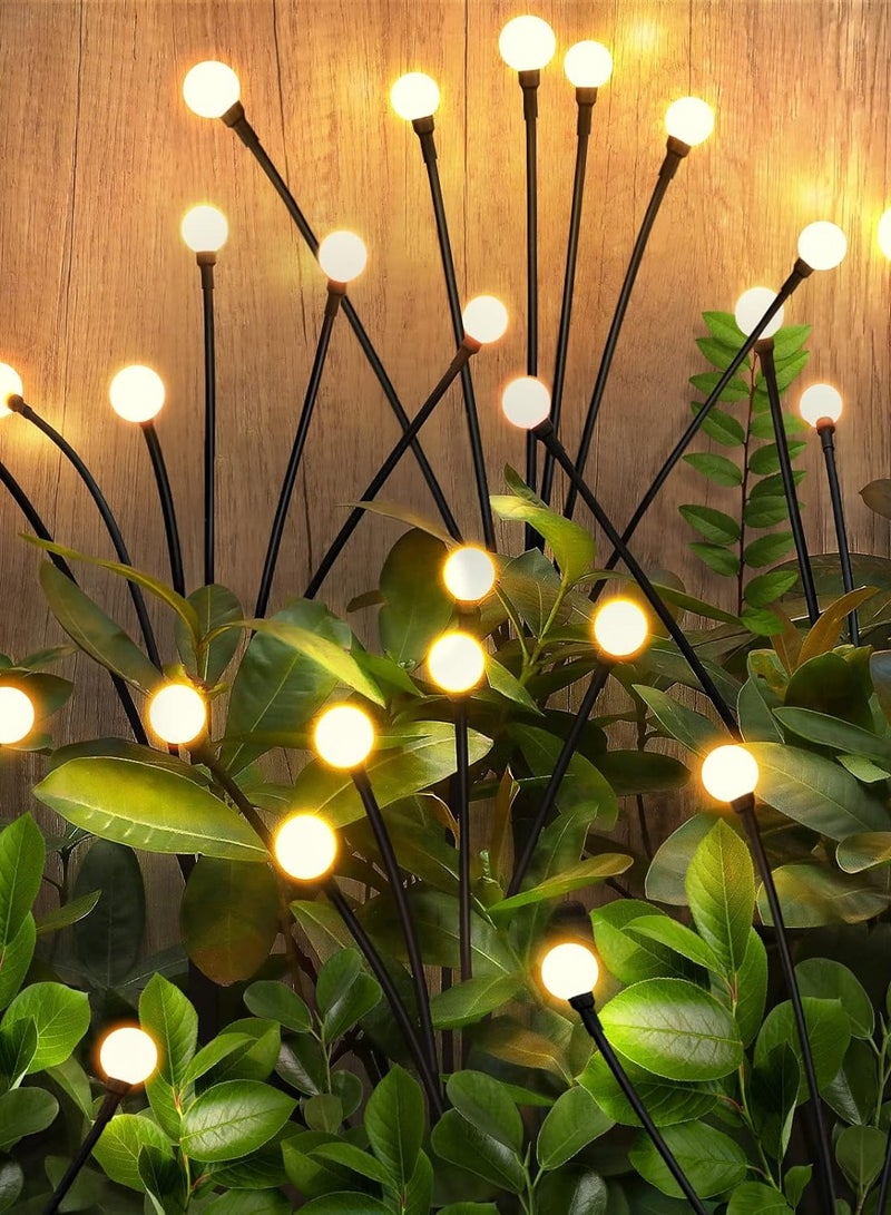 NYVIO Solar Lights Outdoor Waterproof – 2 Pack Firefly Swaying Solar Garden Lights with Flexible Copper Wire, Decorative Pathway, Yard & Landscape Stake Lights for Christmas & Parties - Image 1