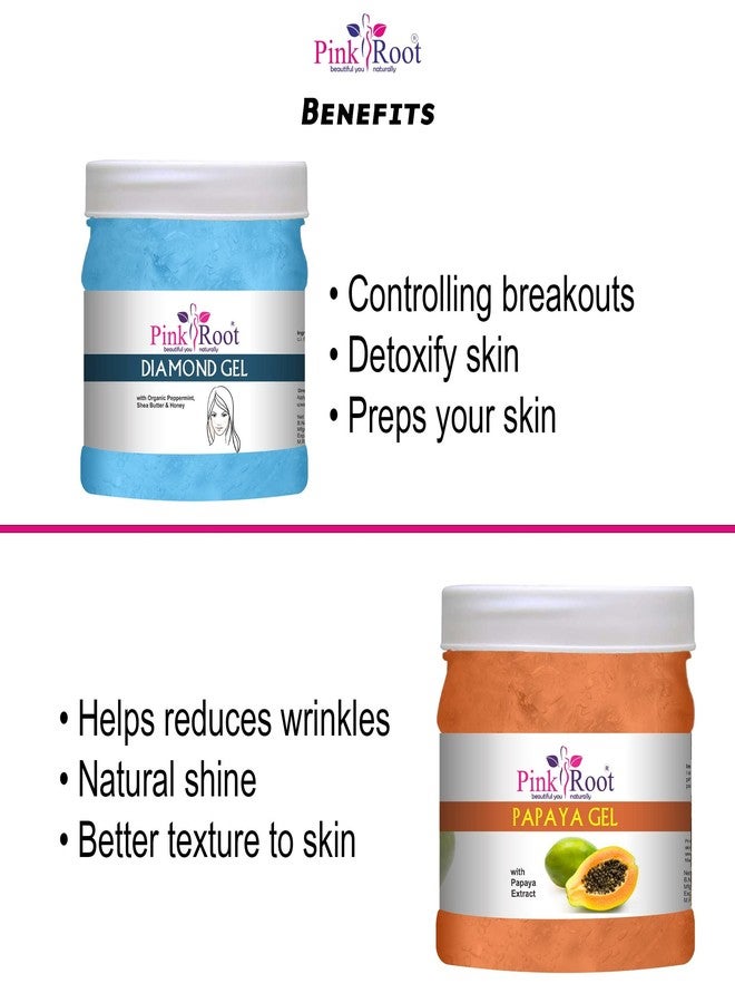 الجذر الوردي جل الماس بجذر وردي ٥٠٠ جم مع جل البابايا ٥٠٠ جم - Image 5
