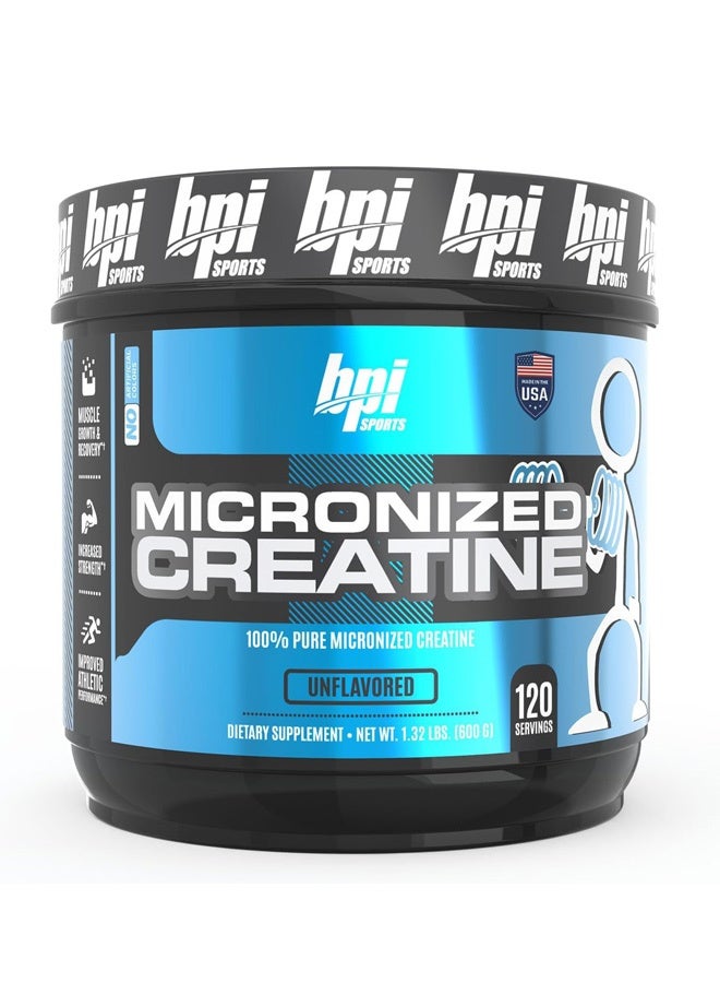 Bpi Sports Micronized Creatine, Unflavored 120 Servings 600g - Image 1