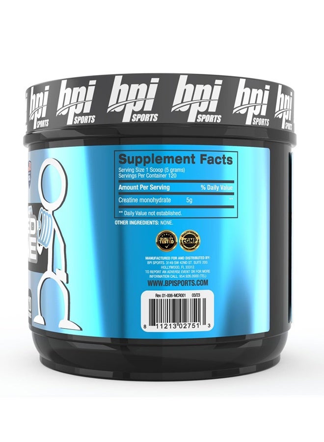Bpi Sports Micronized Creatine, Unflavored 120 Servings 600g - Image 2