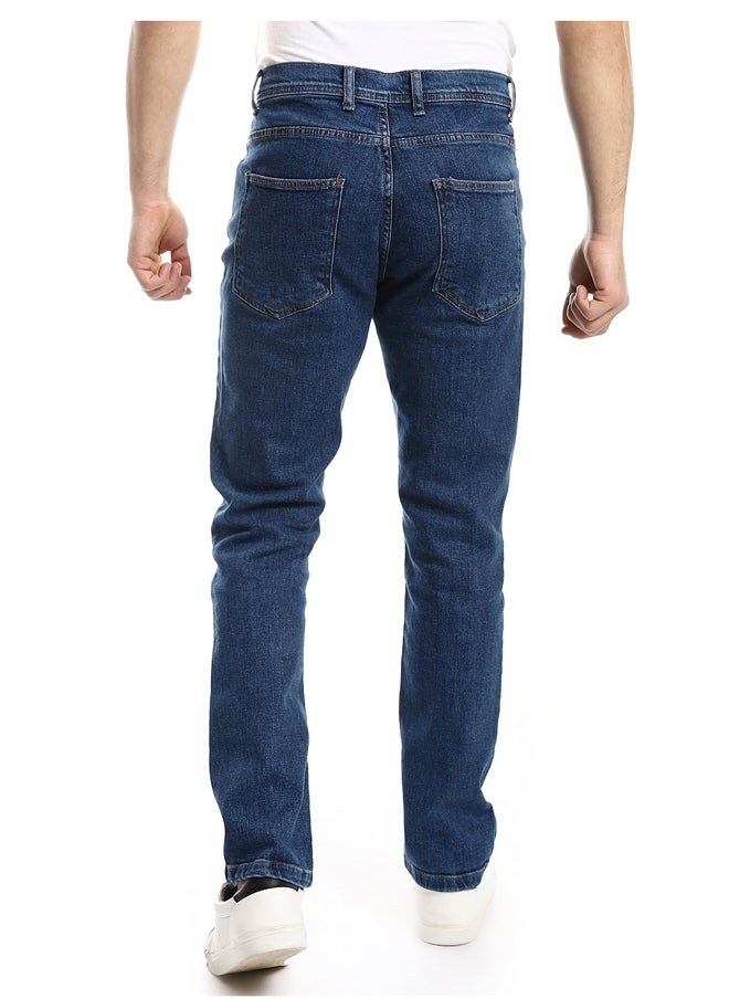 Andora - Regular Fit Standard Blue Practical Jeans_Blue - Image 1