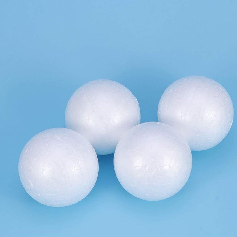 klarako 2 x Foam Balls White Polystyrene Smooth Round Balls for Crafts Supplies DIY School Project Christmas Wedding Party DIY Ornament 20 cm - Image 4