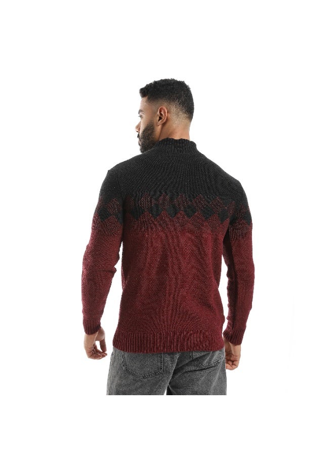 سيزار بلوفر صوف رجالي بنقش علي الصدر وسوستة - Image 3