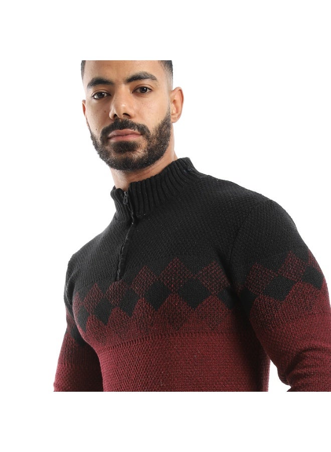 سيزار بلوفر صوف رجالي بنقش علي الصدر وسوستة - Image 5