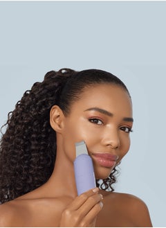GESKE SmartAppGuided MicroCurrent Skin Scrubber & Blackhead Remover, 9 in 1, Skincare Tools, Face Cleaning, Anti Ageing and Cleansing, Professional Face Tightening, Blackhead Remover - Purple  - Image 3