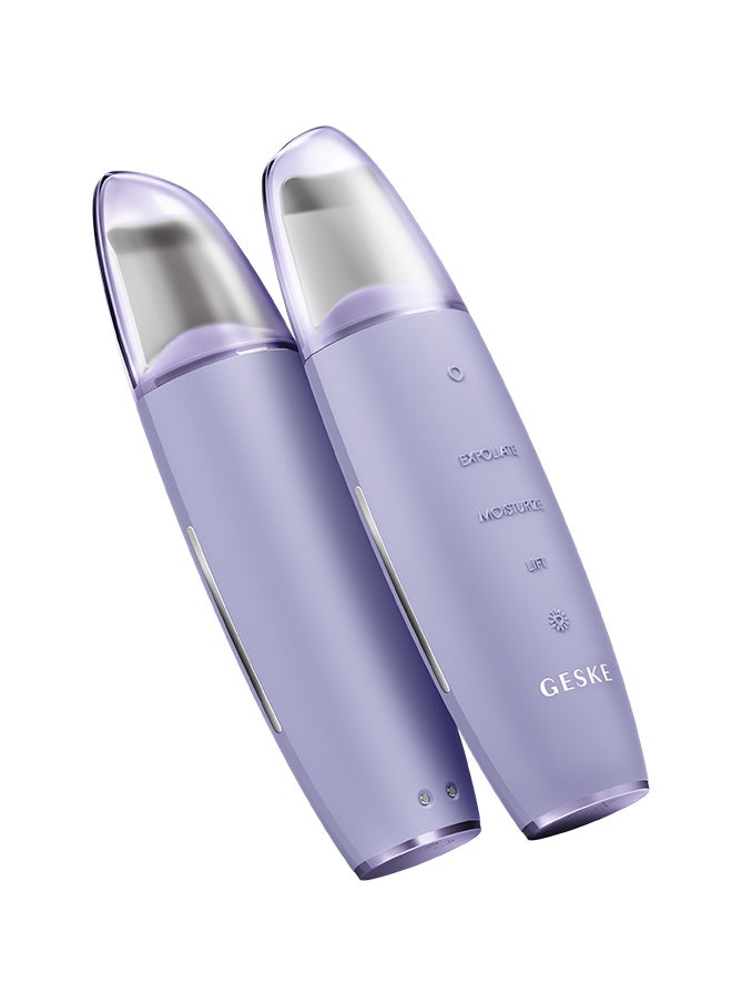 GESKE SmartAppGuided MicroCurrent Skin Scrubber & Blackhead Remover, 9 in 1, Skincare Tools, Face Cleaning, Anti Ageing and Cleansing, Professional Face Tightening, Blackhead Remover - Purple  - Image 4