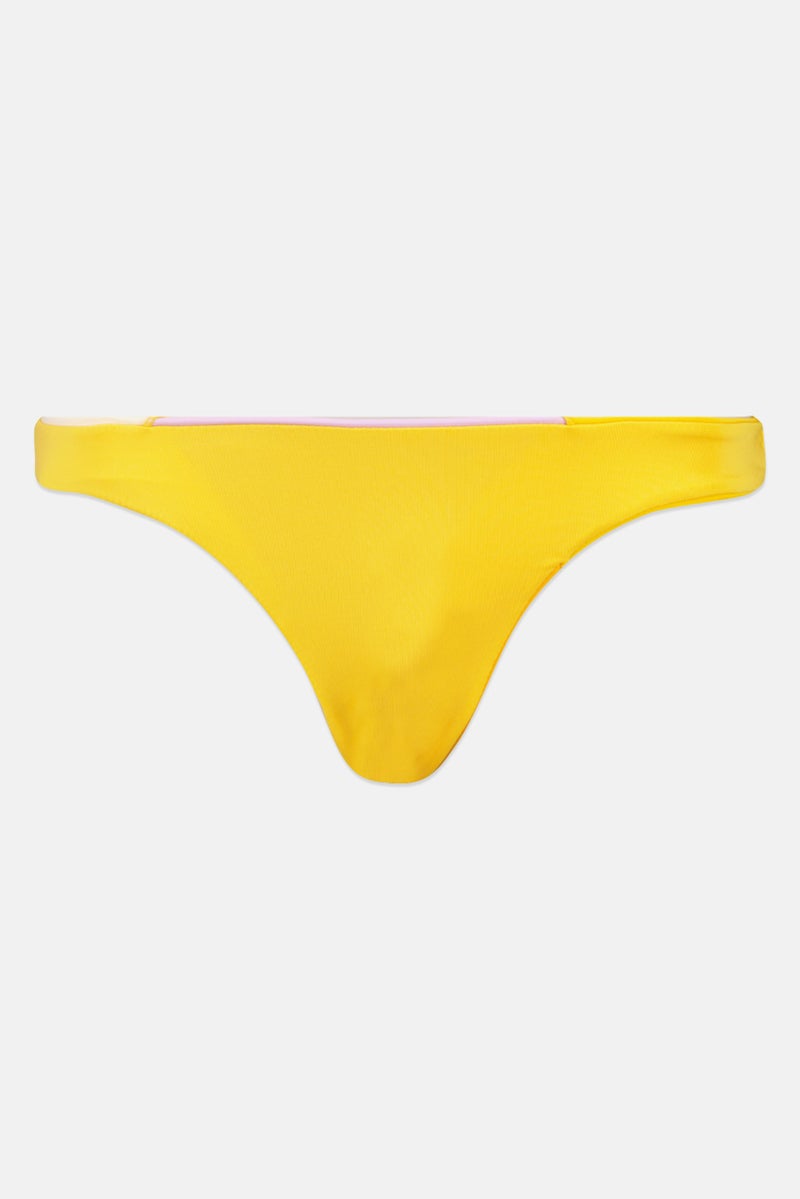 Pull & Bear Pacific Republic x Pull And Bear Women Colorblock Bikini Bottom, Yellow - Image 2