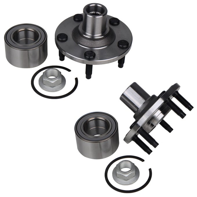 518515 Front 2Pcs Wheel Bearing And Hub Assembly Compatible With For Ford Escape 20012012 Mazda Tribute 20012011 Mercury Mariner 20052011 5 Lug