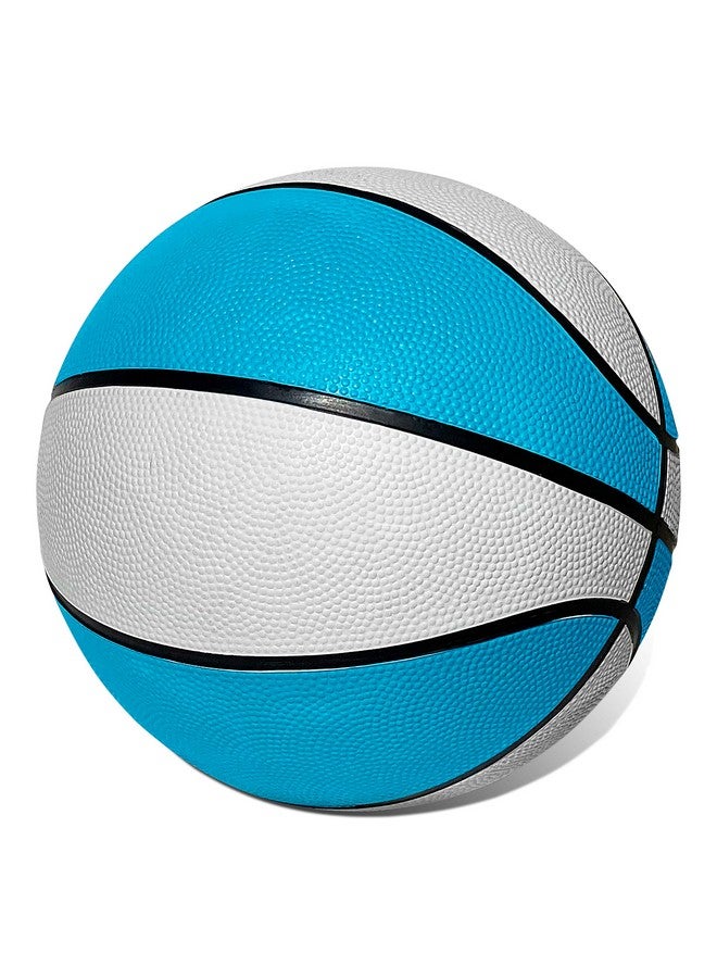 Botabee Official Size Pool Basketball - 9.4" Diameter, Size 7 Waterproof Basket Ball for The Pool - Textured Grip for in-Water or Outdoor Play - Compatible with Pool Basketball Hoops - White and Blue - Image 1