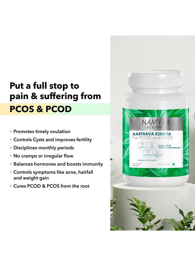 NAMYAA Aarthava Kshaya- For Pcod And Pcos- Pack Of 60 Tablets - Image 3