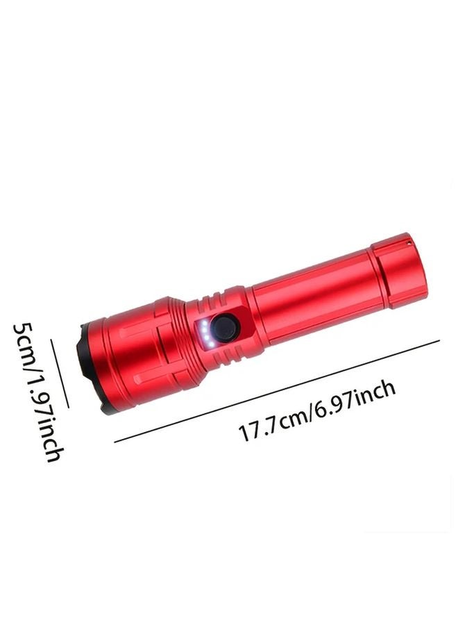 Model Red Aluminum Alloy Flashlight 5000mAh Power Bank 2002 Lumen For Camping Outdoor - Image 3