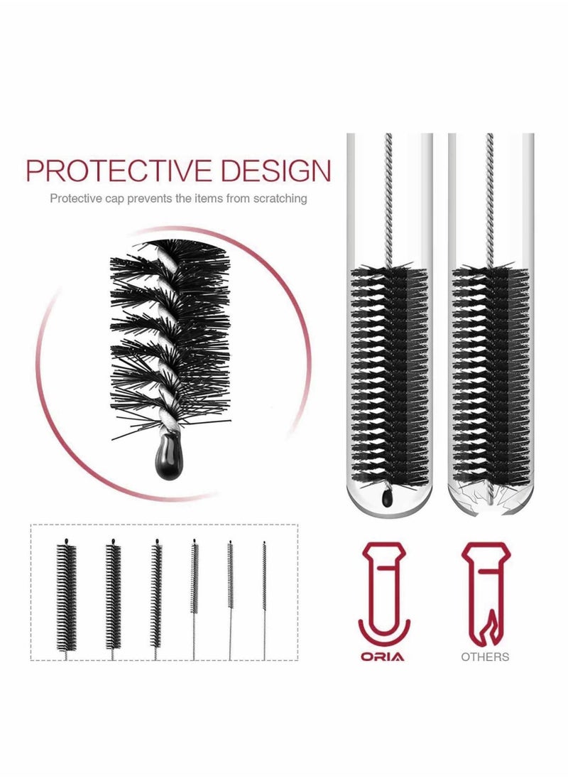 Y&D - Nylon Tube Brush Cleaner Pipe Cleaning Kit for Drinking Straws Glasses Keyboards Jewelry 10 Brushes Baby Bottle Flask Straw - Image 1