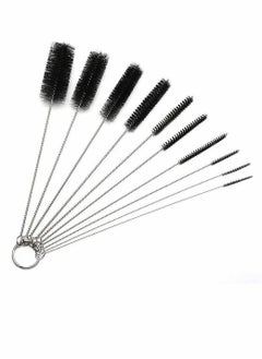 Nylon Tube Brush Cleaner Pipe Cleaning Kit for Drinking Straws Glasses Keyboards Jewelry 10 Brushes Baby Bottle Flask Straw