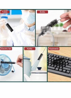 Y&D Nylon Tube Brush Cleaner Pipe Cleaning Kit for Drinking Straws Glasses Keyboards Jewelry 10 Brushes Baby Bottle Flask Straw  - Image 2
