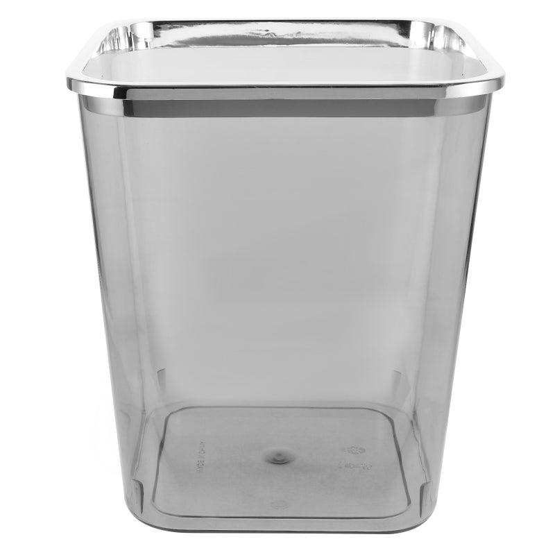 Clear Garbage Can Large Capacity Trash Can Transparent Wastebasket Trash Can Garbage Container - Image 5