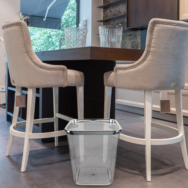 Clear Garbage Can Large Capacity Trash Can Transparent Wastebasket Trash Can Garbage Container - Image 3