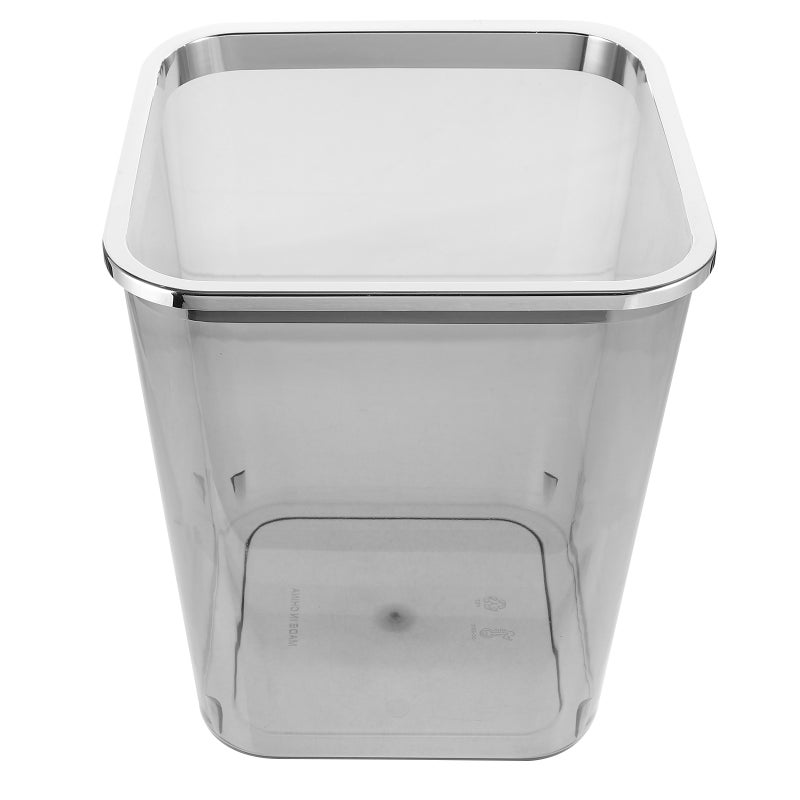 Clear Garbage Can Large Capacity Trash Can Transparent Wastebasket Trash Can Garbage Container - Image 2