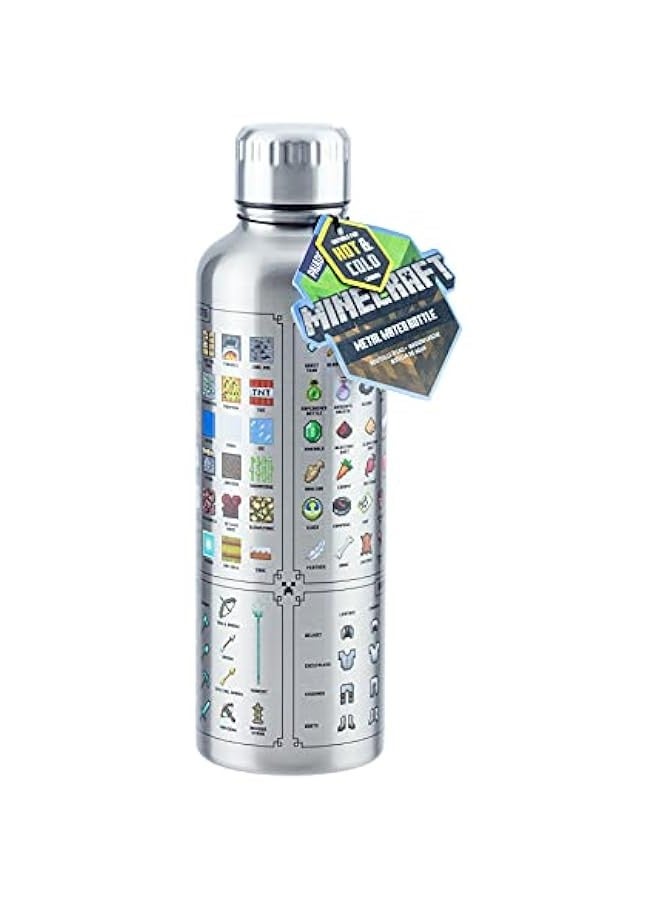 MINECRAFT Metal Water Bottle - Image 1