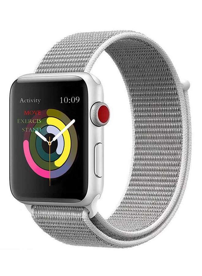 Apple Watch Series 5/6/7 42/44/45mm Replacement Band Silver - Image 2