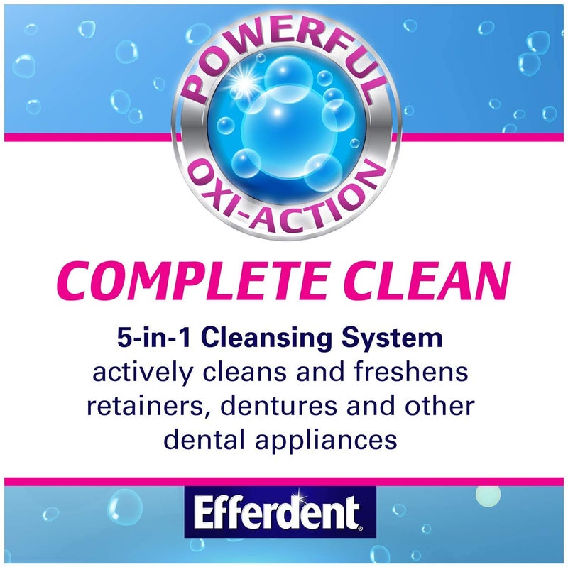 Efferdent Anti-Bacterial Denture Cleanser-126 Count - Image 3