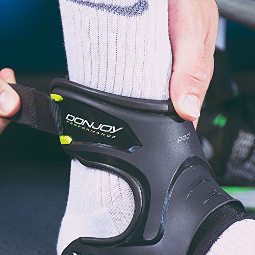DonJoy Performance POD Ankle Brace, Best Support for Stability, Ankle Sprain, Roll, Strains for Football, Soccer, Basketball, Lacrosse, Volleyball - Large - Left - Black - Image 3