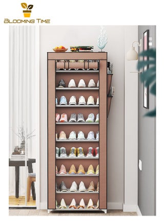 Simple Shoe Rack,Multi-layer Steel Tube Assembly Dustproof Shoe Cabinet,Student Dormitory Household Storage Cabinet,Economy Shoe Cabinet Shoe Rack,Dustproof Multi-layer Storage Shoe Cabinet,Doorway Storage Rack,Non-woven Dustproof Shoe Rack,Brown - pzsku/Z6753CCD3DBCF5936DAC7Z/45/1750494690/944c0cc3-d2cd-419f-b2e0-4d14f5afe9b4