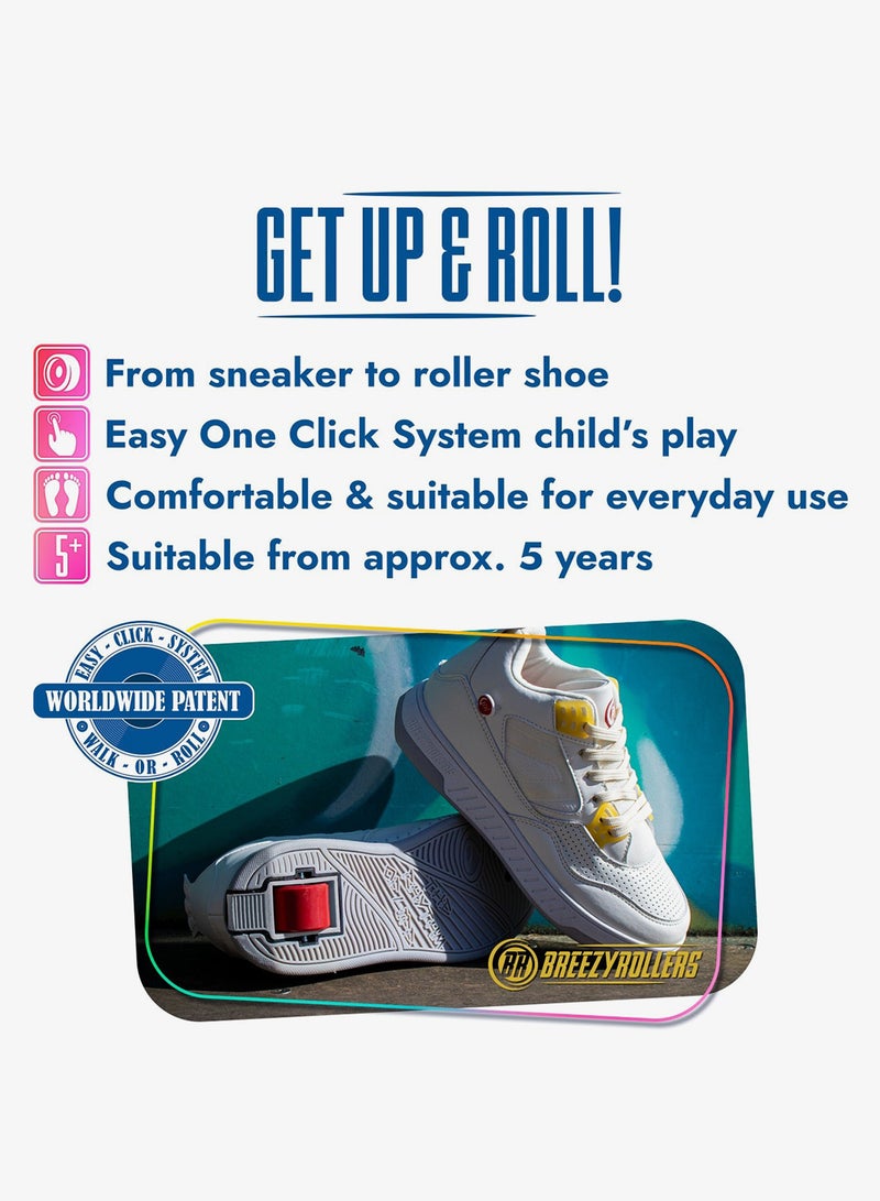 BREEZYROLLERS BREEZY ROLLERS shoes with wheels for children, Roller skates sneakers kids, From children's street shoes to roller skates in a few seconds, Patented click system, Trainers with wheels for girls & boys - Image 2