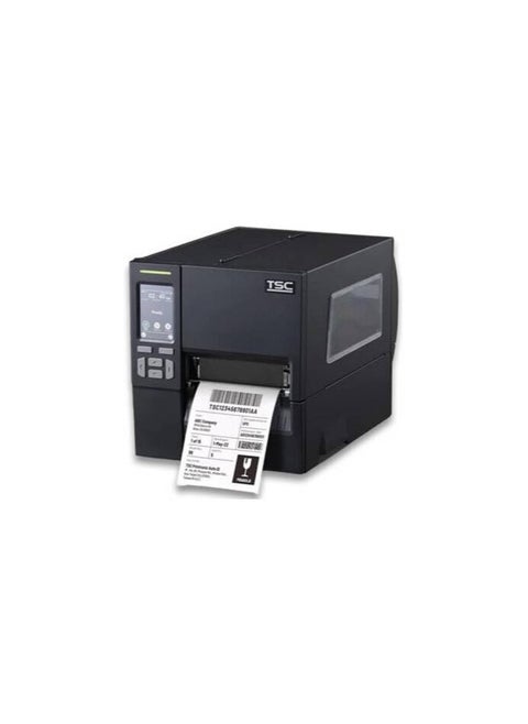 TSC MB241T Industrial Label Printer, 203 DPI Print Resolution, 3.5" Color Touch LCD, DRAM 256MB, Flash 256MB, USB, RS232, Ethernet, USB 2.0, RTC, Black | MB241T-A001-0202