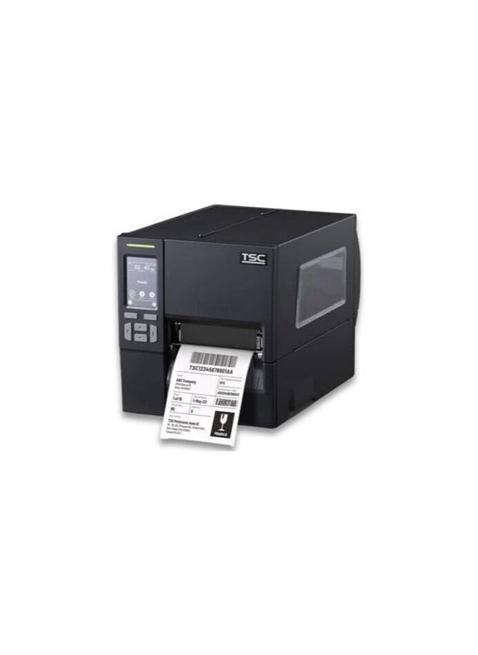 TSC MB241T Industrial Label Printer, 203 DPI Print Resolution, 3.5" Color Touch LCD, DRAM 256MB, Flash 256MB, USB, RS232, Ethernet, USB 2.0, RTC, Black | MB241T-A001-0202