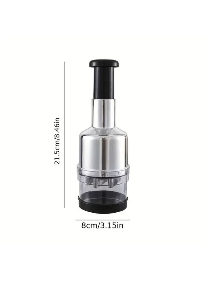 Heavy Duty Manual Garlic Press And Food Chopper With Stainless Steel Construction B15 - Image 4