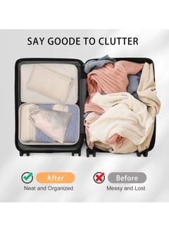 Magic Park Travel Organizer 8Pcs Beige Packing Cubes for Storage Luggage Packing Organizer Travel Packing Cubes Set Clothes Shoes Storage  - Image 5