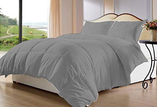 Rajasthan Crafts Rajasthan crafts Ultra Soft Microfiber AC ComforterQuiltDuvet 300 GSM Grey Color Single Bed 60 inches x 90 inches RCCS001E 