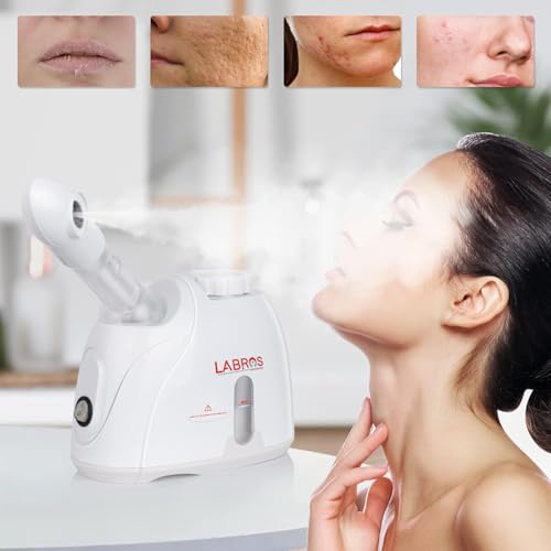 Labros Steamer for Cold & Cough, Vapourizer & Steamer for Face steam, Steam Inhaler & Vaporizer Machine facial steamer for face, steam inhaler cold cough, steam vaporizer (White) - Image 2
