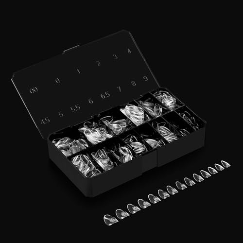 Aprés Gel-X® Tip Box | Sculpted Almond | 500pc Soft Gel Tips, 11 Sizes 00-9, Premium Quality (Sculpted Almond Short, 500 pcs) - Image 2