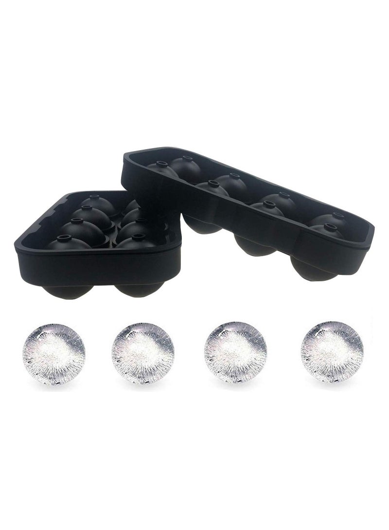 سيليكون 6 ثقوب آيس كيوب الكرة شرب النبيذ صينية الطوب صانع دائري قالب قالب المجال بار سريعة المحلية صانع هوكي الجليد - Image 2