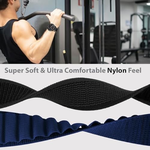 Estrenar 22mm Nylon Smart Watch Strap with Quick Release Pin, Alpine & Trail Loop Compatible with ColorFit Pro 4/Max, OnePlus, Amazfit GTR, Galaxy Watch 3, Realme S/S Pro Black,Navy,Black - Image 4